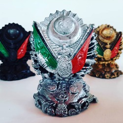  gümüş osmanlı devlet arması biblosu, osmalı tuğrası biblosu