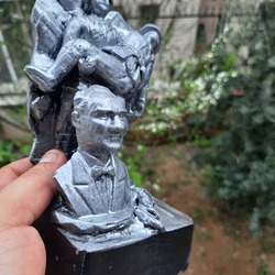 gümüş atatürk çanakkale heykeli, özel yapım atatürk heykeli