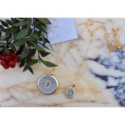 Concrete Initial Necklace / Beton Harf Kolye