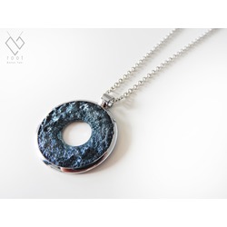 Hole Moon Concrete Jewelry | Delikli Ay Beton Kolye