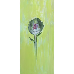 tuval üzerine akrilik, enginar, 40x90 cm
