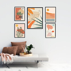 5'li Çerçeveli Poster Set