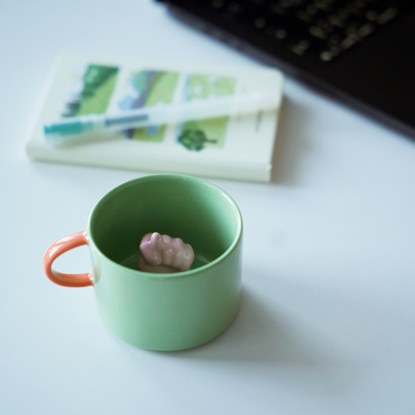 Stoneware Renkli Nah Fincan