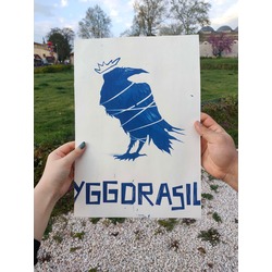 Bound Wisdom - Cyanotype Baskı