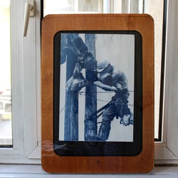 The Kiss of Life - Cyanotype Baskı