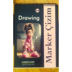Marker Çizim Defteri A4 Boyutunda