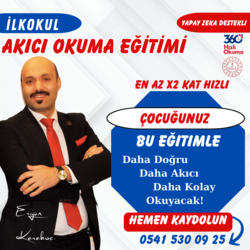 İLKOKUL HIZLI OKUMA EĞİTİMİ