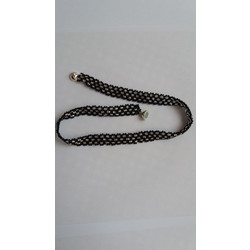 SİYAH KUM BONCUKLU CHOKER 