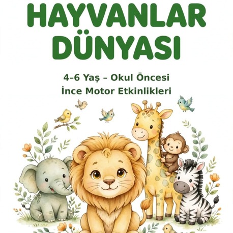 Hayvanlar Dünyası – 4–6 Yaş Okul Öncesi Etkinlikleri