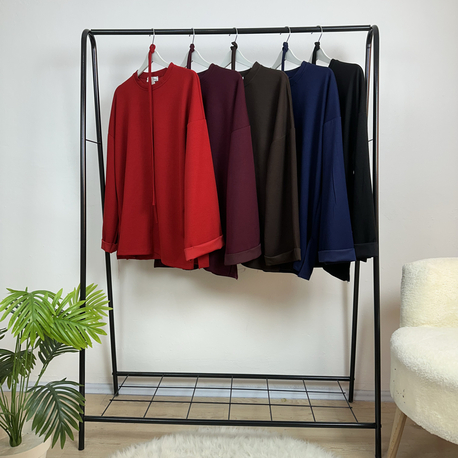 Kolu katlamalı sweatshirt 