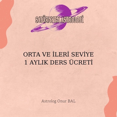 ORTA VE İLERİ SEVİYE 1 AYLIK DERS ÜCRETİ