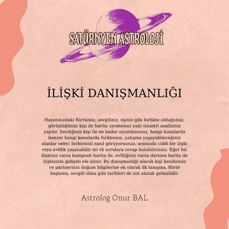 İLİŞKİ ANALİZİ VE DANIŞMANLIĞI