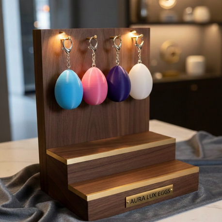 AURA LUXE SÜRPRIZ YUMURTA ANAHTARLIK ÜÇ ADET