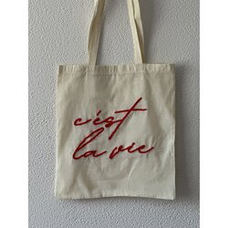 c’est la vie tote bag / bez çanta 
