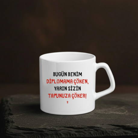 Çöken Çökene Kupa Bardak 