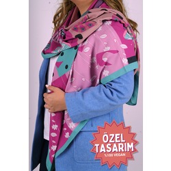 Feminine Pink Özel Tasarım Şal