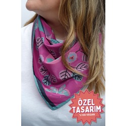 Feminine Pink Özel Tasarım Fular