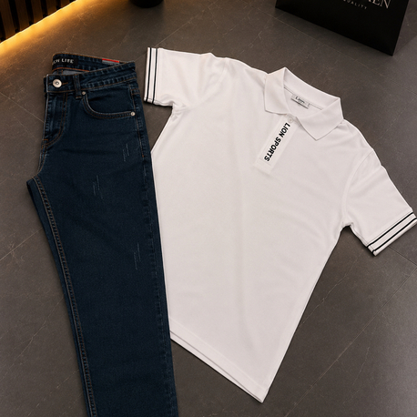 JEAN PANTOLON LUFİAN POLO YAKA T-SHŞRT