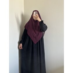 KIŞLIK HİRA ELBİSE SİYAH