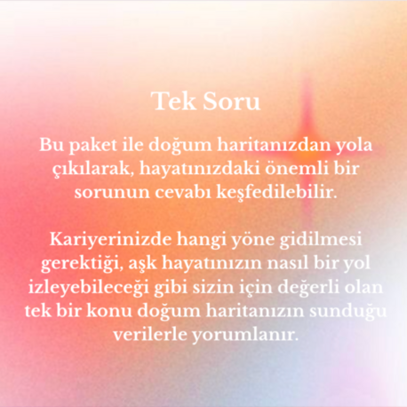 Tek Soru