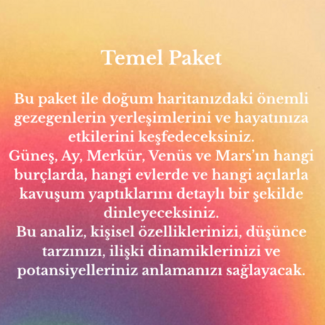 Doğum Haritası Genel Analiz