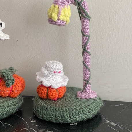 amigurumi uçan hayalet