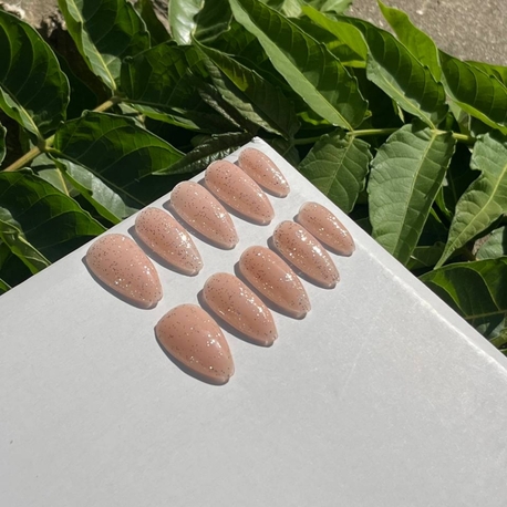 kalıcı oje simli Nail set