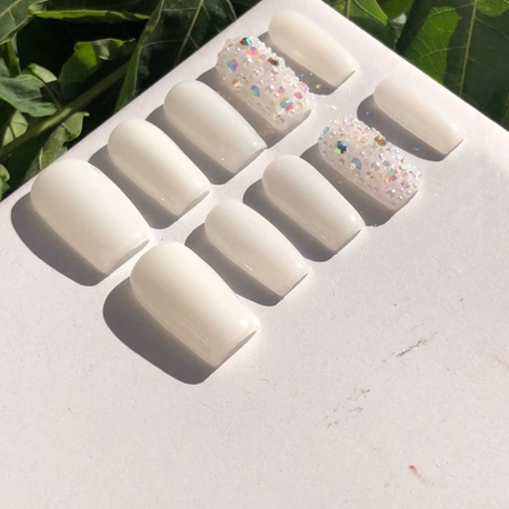 kalıcı oje taşlı nail set