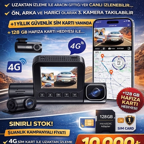 TİCARİ ARAÇ KAMERASI GPS VE UZAKTAN İZLEME 