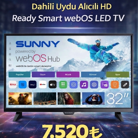 Sunny SN32DAL540 32 81 Ekran Dahili Uydu Alıcılı 
