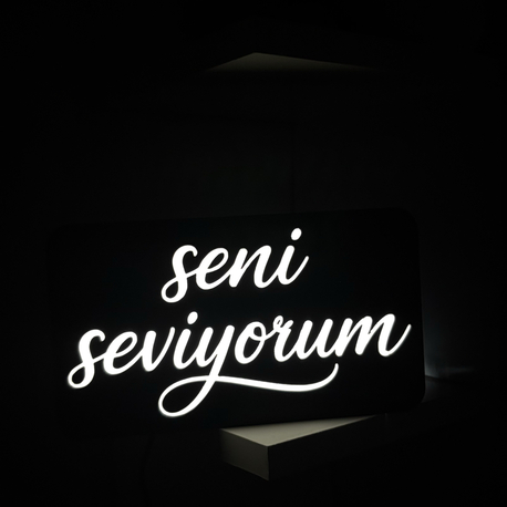 Seni seviyorum gece lambası