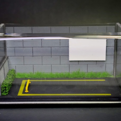 1/64 Parking Lot Diorama Display Case. (Araç Dahil Değildir)