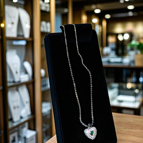 Kalpli Silver Renk Çelik Kolye
