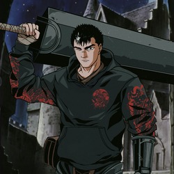 BERUSERUKU GATTSU OVERSIZE SWEATSHIRT