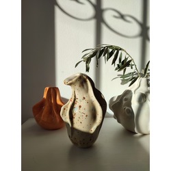 Handcrafted 'Gourd No.2' Ceramic Vase