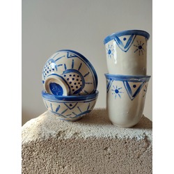 'Blue Sunshine' Beaker & Bowl set 