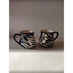 'Summer Nights II ' Handcarved cups