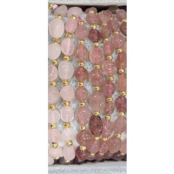 PEMBE KUVARS BİLEKLİK