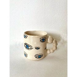 Göz desen mug.