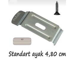 Stor & Zebra Perde Montaj Ayağı Seti Geniş Kasa Vida, Plastik Aparat Ve Portray, 10 Lu Set, 30 P