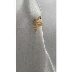 Gold Yılan Earcuff