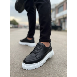 KB-703 Kuback Siyah Lastikli Günlük Erkek Ayakkabı