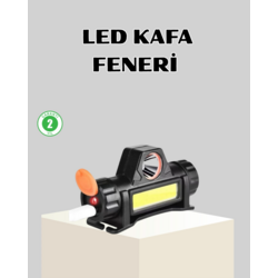 Kamp ve Doğa İçin Şarjlı LED Baş Feneri – Mıknatıslı, Su Geçirmez