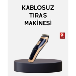 Profesyonel Şarjlı Saç ve Sakal Kesme Makinesi – Unisex, 12 mm Ayarlanabilir Başlık