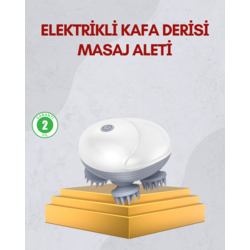 Kablosuz Kafa ve Vücut Masaj Aleti Taşınabilir Tasarım