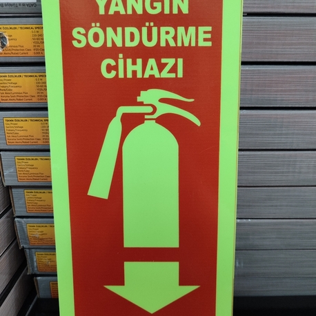 Yangın Söndürme Cihazı Levhası