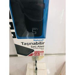 5000 miliamper powerbank siyah