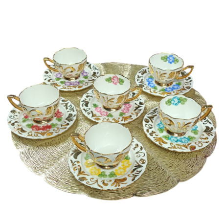 6 LI EL BOYAMA PORSELEN FİNCAN SET- NO 15