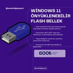 Windows 11 Önyüklenebilir Flash Bellek