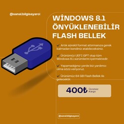 Windows 8.1 Önyüklenebilir Flash Bellek